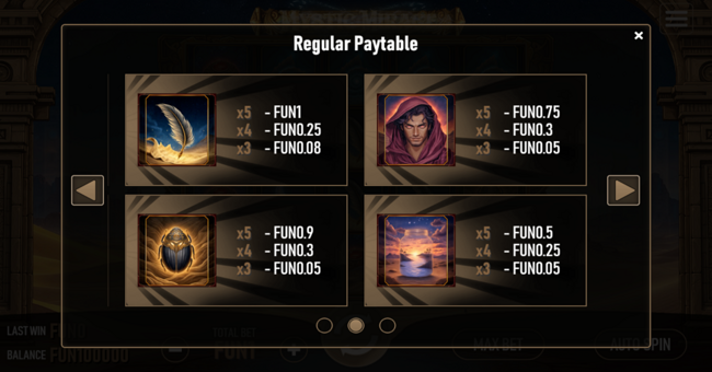 mystic mirage paytable 2 paytable