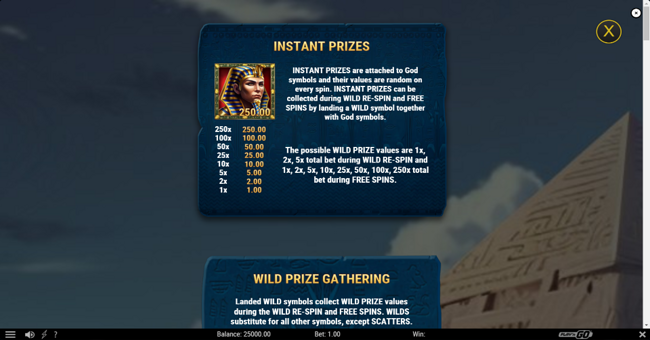 myth of dead paytable 1 paytable