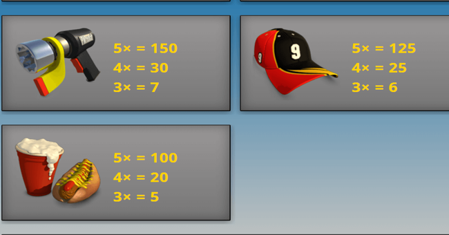 nascash paytable 3 paytable