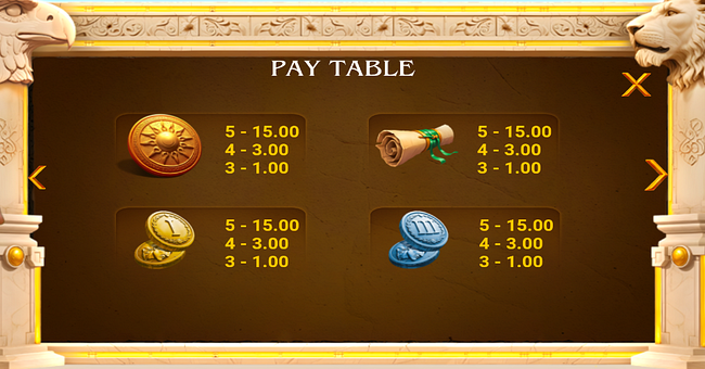 nemrut paytable 3 paytable