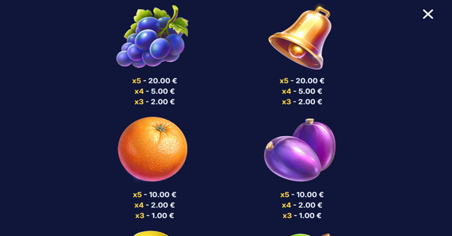 noble crown paytable 4 paytable