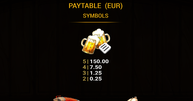 oktobeer gold dice paytable 1 paytable