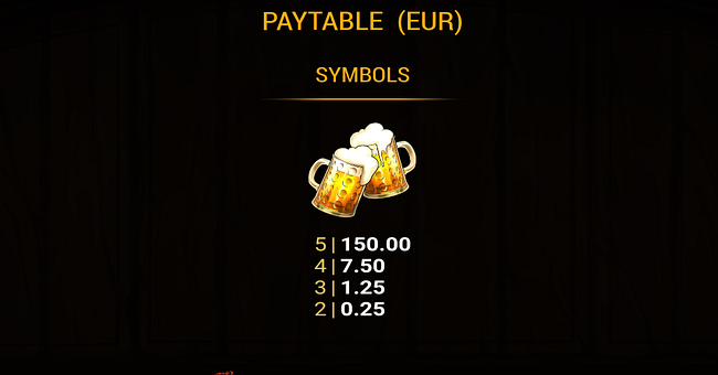 oktobeer gold paytable 1 paytable