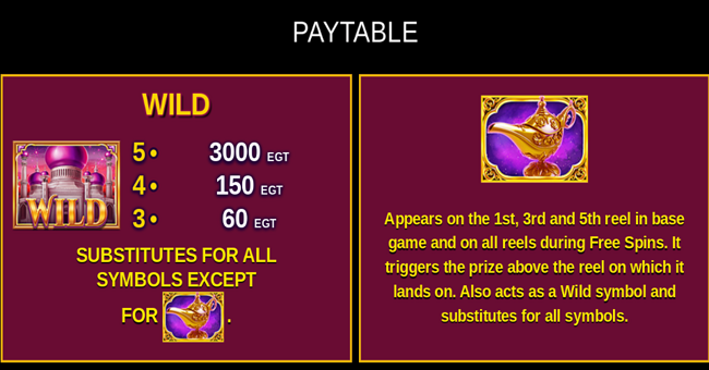 orient story deluxe paytable 1 paytable