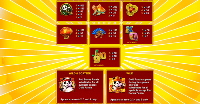 panda pow paytable paytable