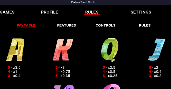 payback time paytable 2 paytable