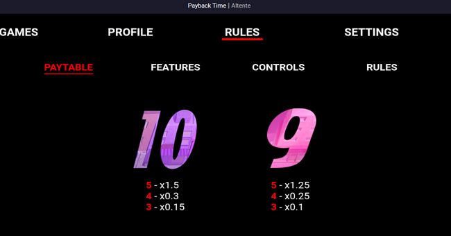 payback time paytable 3 paytable