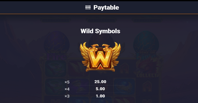 phoenix infernal win paytable 1 paytable