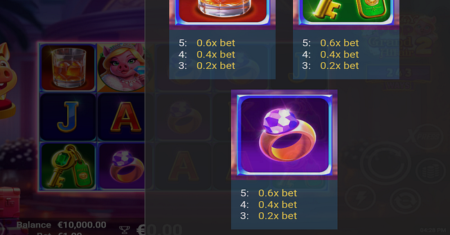 piggy pop grand affair 2 paytable 3 paytable