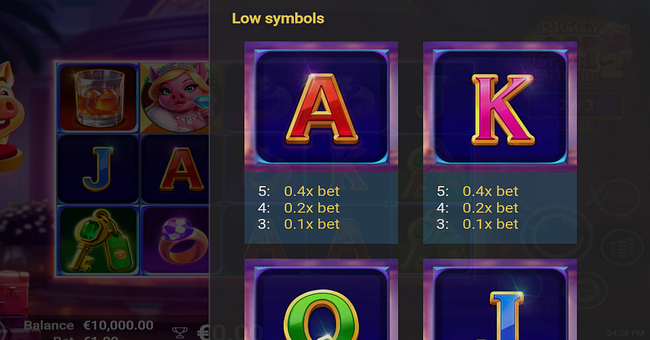 piggy pop grand affair 2 paytable 4 paytable