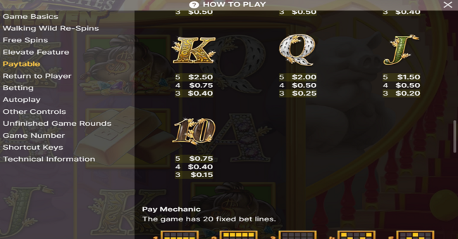 piggy riches 3 hog heaven paytable 2 paytable