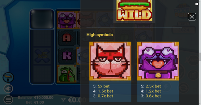 pixel paws paytable 1 paytable