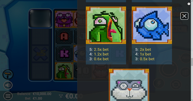 pixel paws paytable 2 paytable