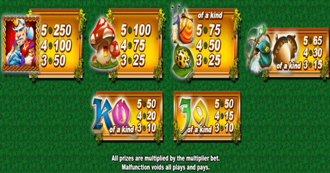 pixie gold paytable2 paytable