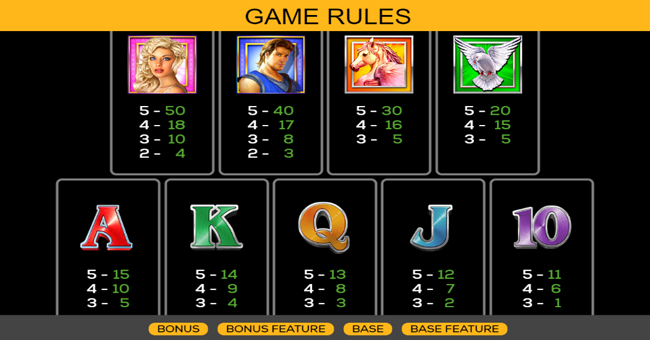 platinum goddess jackpot paytable paytable