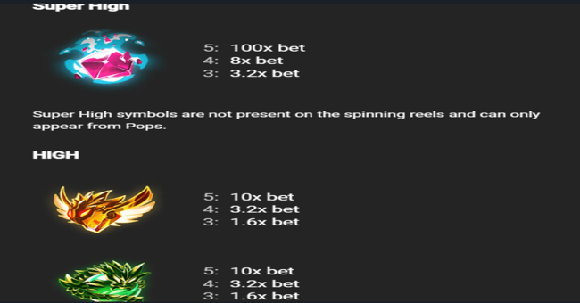 poprocks paytable 1 paytable