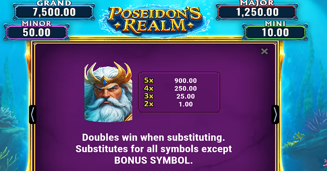 poseidons realm paytable 1 paytable