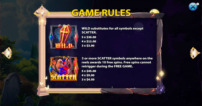 priest vs vampire paytable 2 paytable