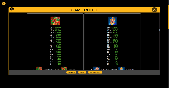 prosperity deluxeways paytable 1 paytable