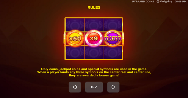 pyramid coins paytable paytable