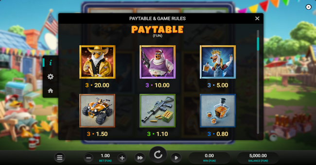 quackin reels paytable paytable