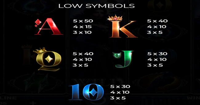 queen of shadows paytable 2 paytable