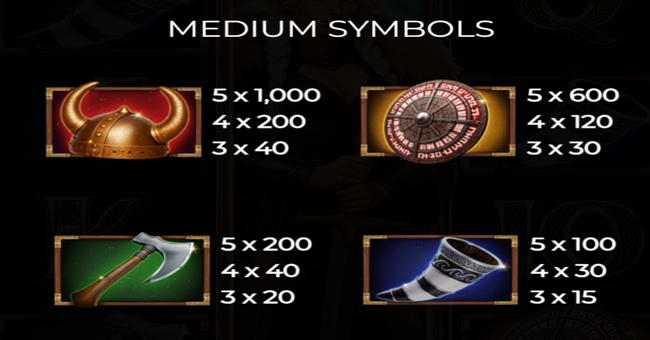 queen of valhalla paytable 1 paytable