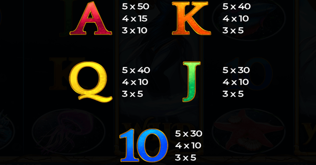 queen of water paytable 2 paytable