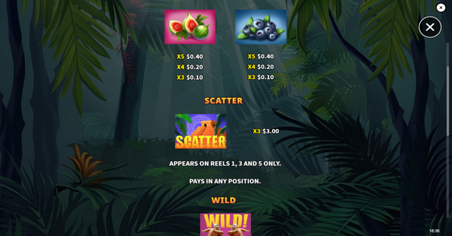 quetzal quest paytable 2 paytable