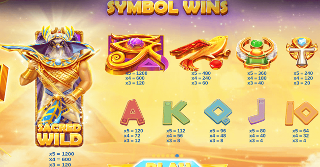 ras legend paytable paytable