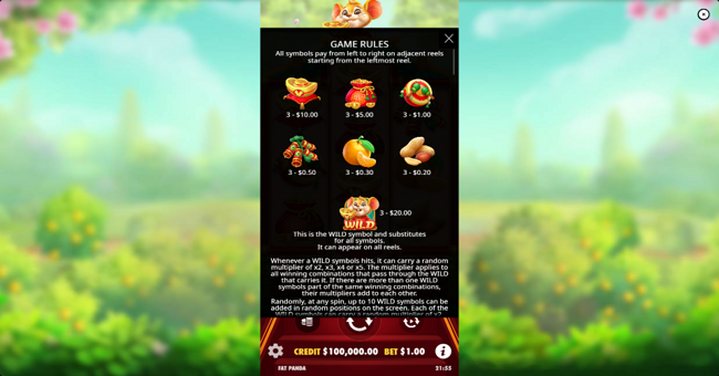 ratinho sortudo paytable paytable