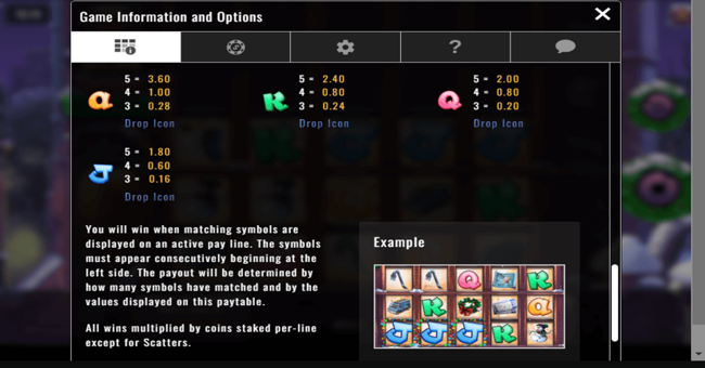 reel crime stealing christmas paytable2 paytable