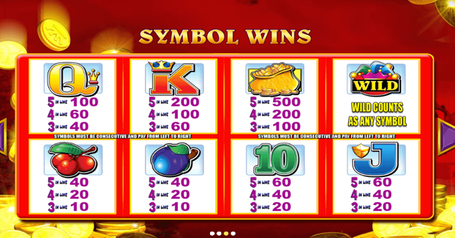 reel king mega paytable paytable