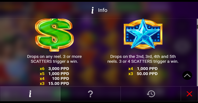 regal spins 100 6 paytable 1 paytable