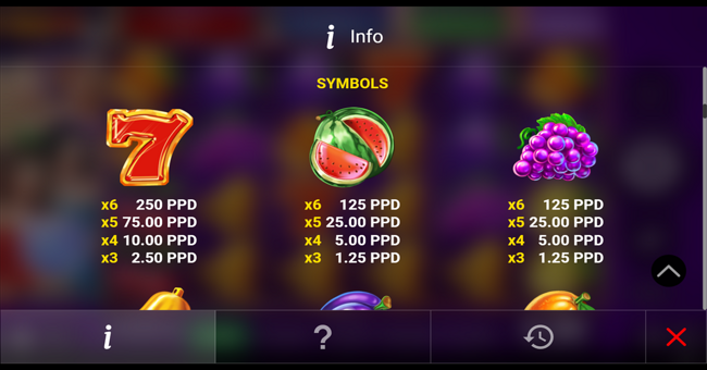 regal spins 100 6 paytable 2 paytable