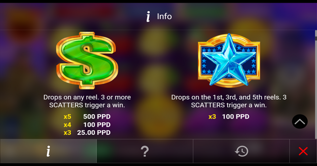 regal spins 10 sun link paytable 1 paytable