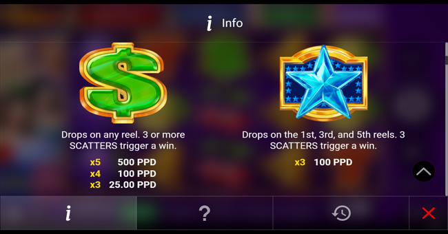 regal spins 20 paytable 1 paytable