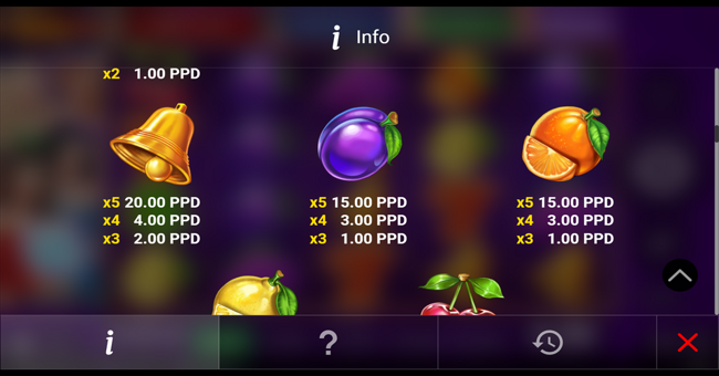 regal spins 40 paytable 3 paytable