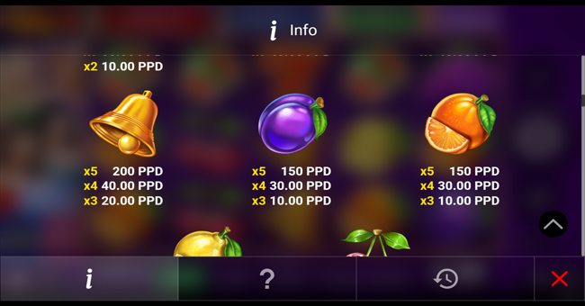 regal spins 5 paytable 3 paytable