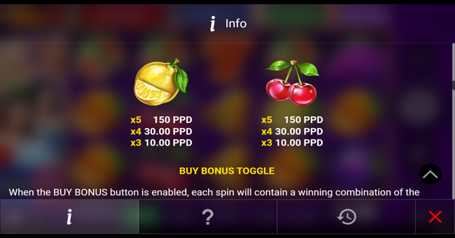 regal spins 5 paytable 4 paytable