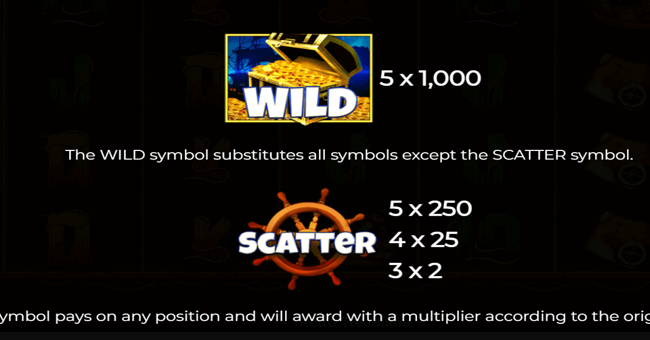 retro treasures paytable 1 paytable