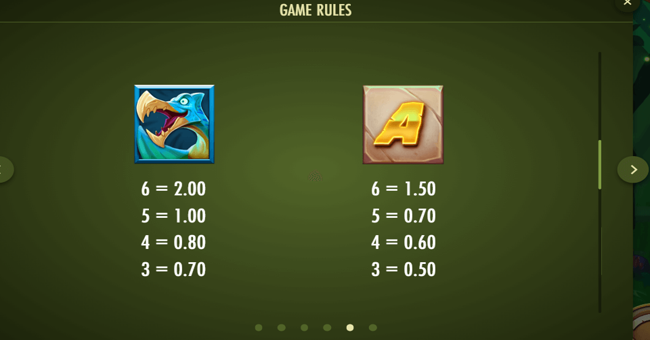 rex the hunt paytable 3 paytable