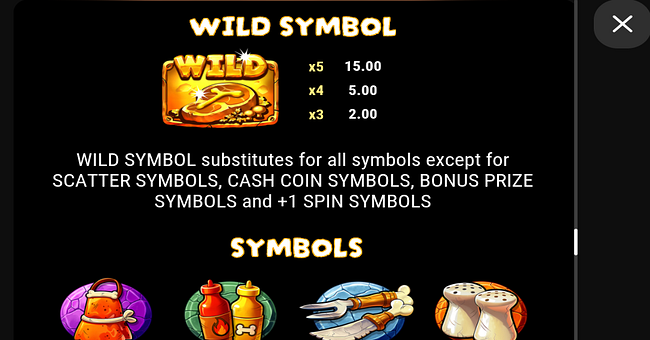 rexs 5 pot steakhouse paytable 1 paytable