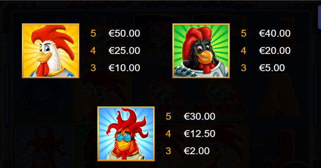 ricko galactico paytable 1 paytable