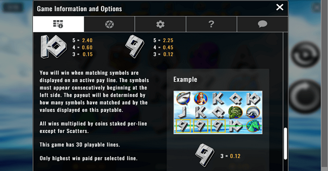 rise of poseidon paytable 2 paytable
