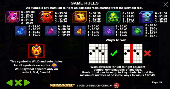 rocket blast megaways paytable paytable