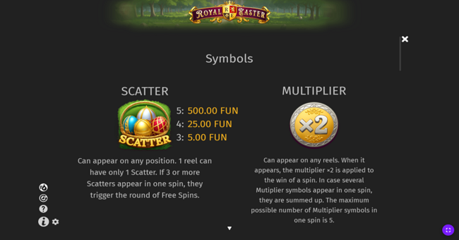 royal easter paytable 1 paytable