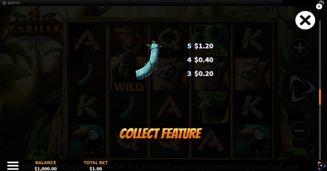 royal gorilla paytable 3 paytable