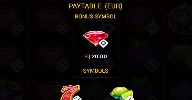 ruby joker dice paytable 2 paytable