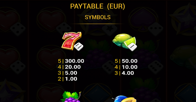 ruby joker dice paytable 3 paytable